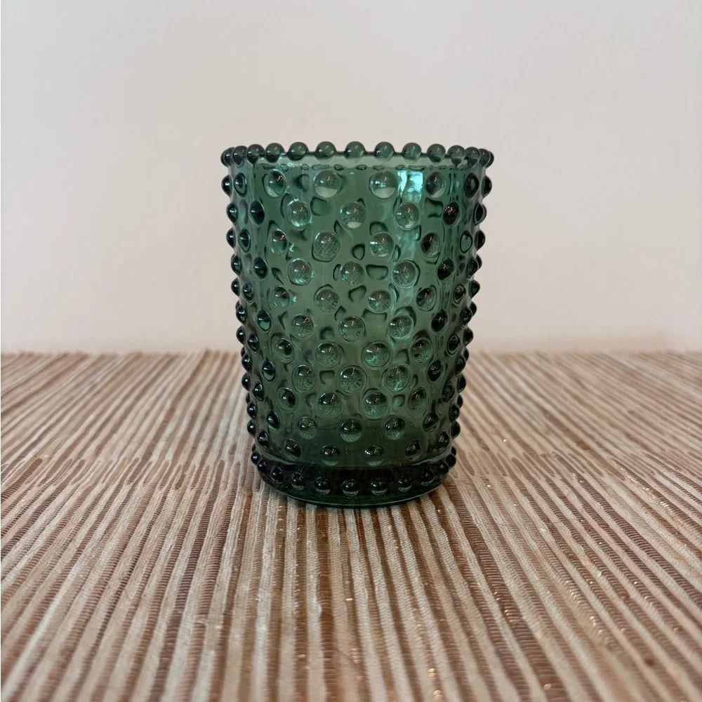 Green Textured Glass Tumbler - Picture 1 of 5